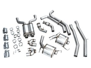 Audi S6 Performance Exhaust - AWE Tuning - Touring Edition, Cat Back - Chrome Silver - `19-`23